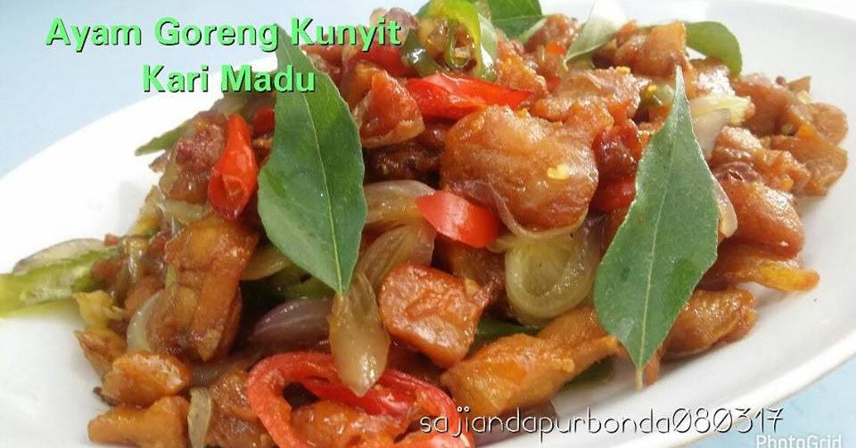 Sajian Dapur Bonda: Ayam Goreng Kunyit Kari Madu