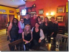 Celebrating the end of our trip with our "Bus Buddies"