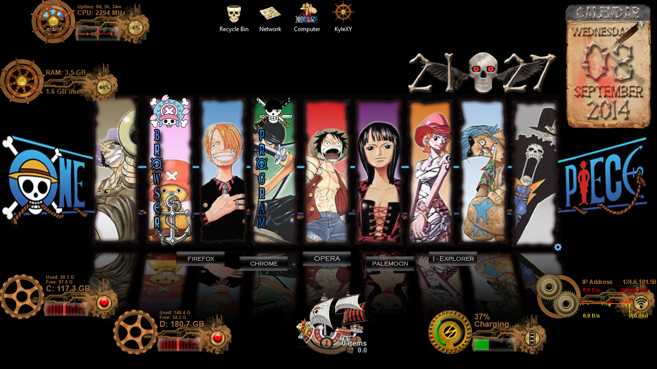 Amazing One Piece Theme Pack