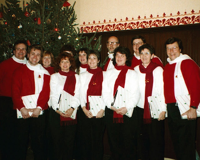 Stairwell Carollers at Cumberland museum in the early 90's