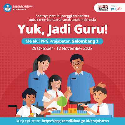 Dibuka Kembali Pendaftaran PPG Prajabatan 2023 Gelombang 3