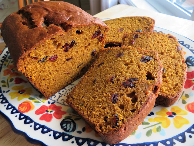 Pumpkin, Orange & Cranberry Bread