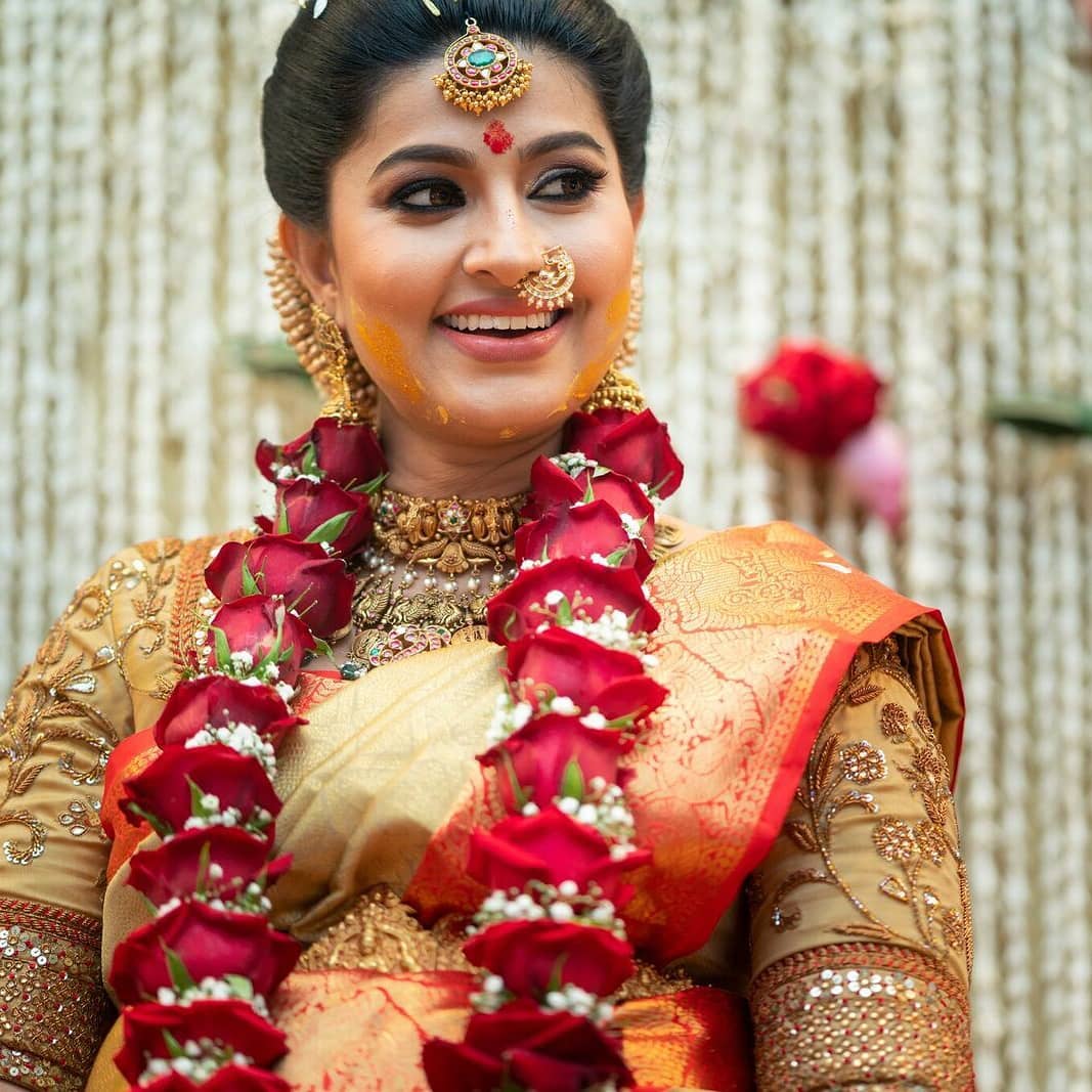 Kavya Gowda's breathtaking traditional baby shower look | Times of India