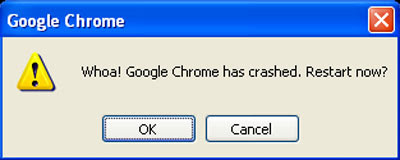 Google Chrome has crashed