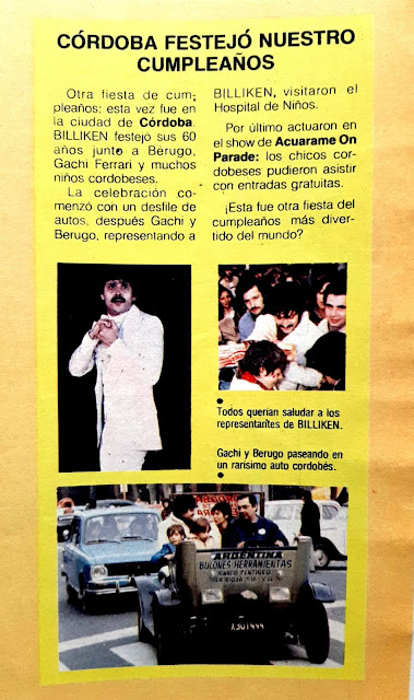 Berugo Carambula, Revista Billiken, Trabajos de Berugo, Decada de los 80