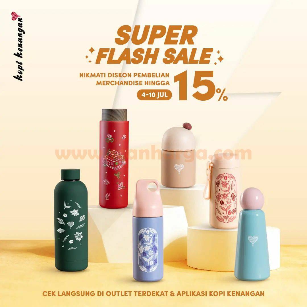 Promo KOPI KENANGAN SUPER FLASH SALE MERCHANDISE - DISKON 15%