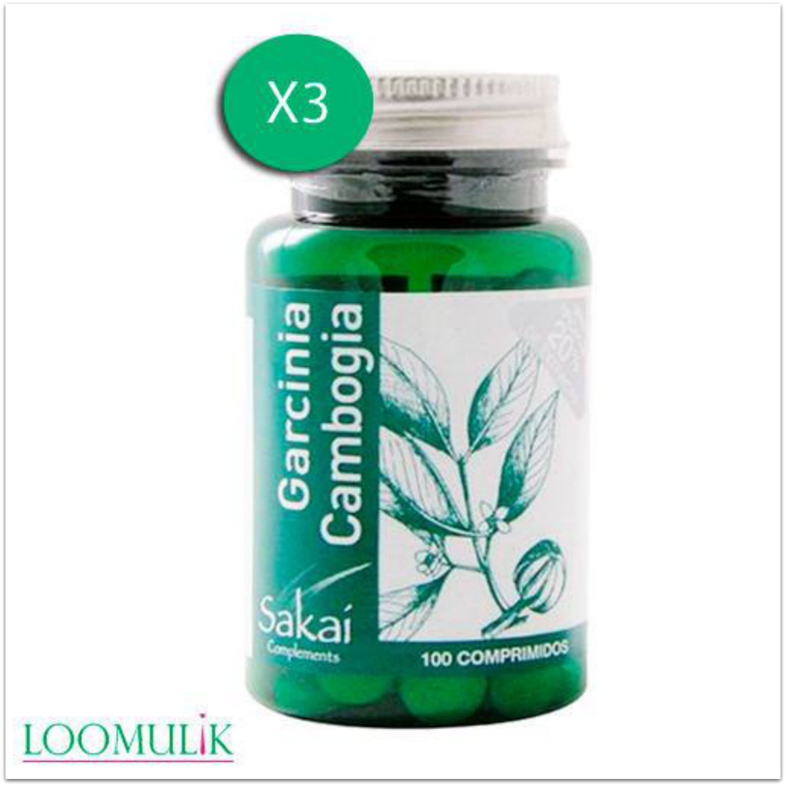 Garcinia Cambogia de Sakai - Loomulik pack de 3