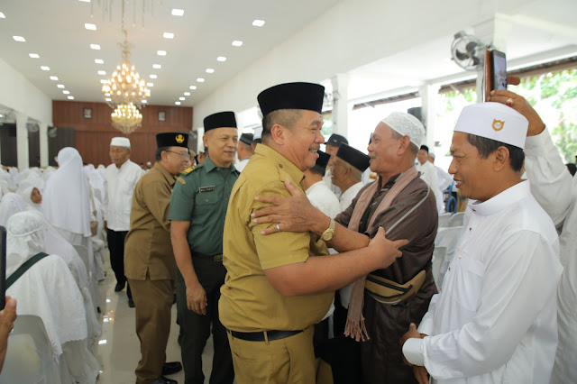 Upah-Upah 64 Jama'ah Calon Haji Anggota Korpri Asahan, Wakil Bupati Asahan Sampaikan Ini