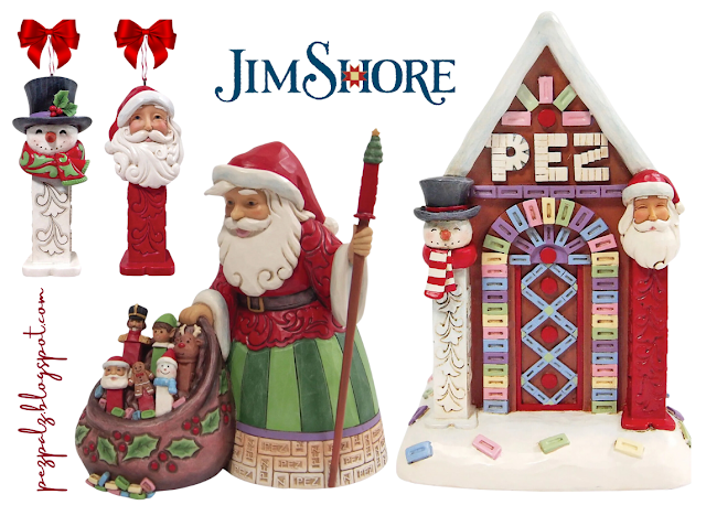 Jim Shore PEZ holiday ornament and figurine collection