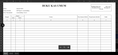 Aplikasi Buku Kas Umum Excel