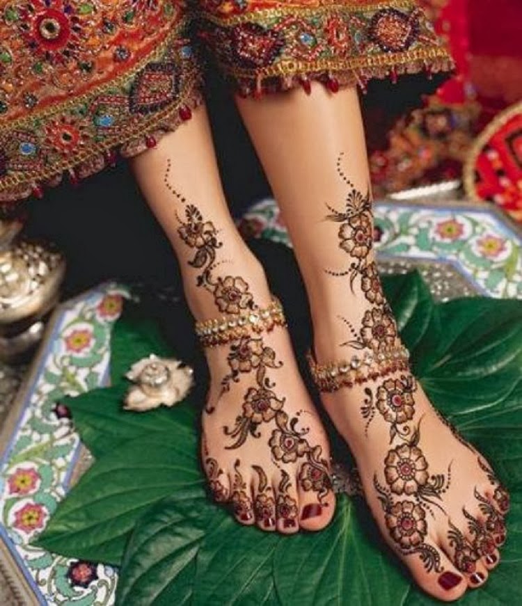 Feet Henna Tattoo Designs