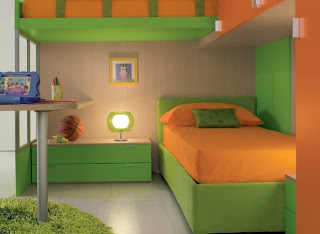 modern bedroom for creative children