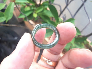 Cincin Ring Batu Permata Giok Jadeite Jade Type A JDT031 Natural Green Origin Burma