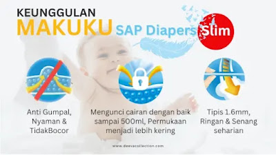 MAKUKU SAP Diapers Slim