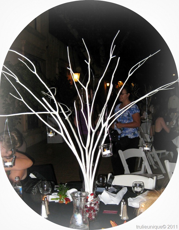 centerpieces The Venue Tlaquepaque Sedona AZ Colors Black White w