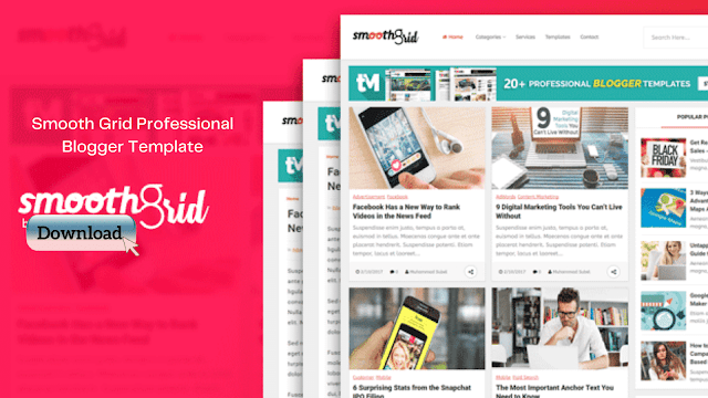 Smooth Grid Professional Blogger Template