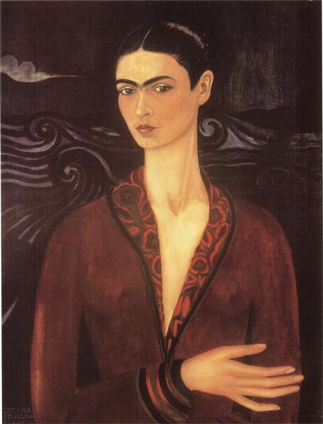 Self-portrait in a Velvet Dress, Frida Kahlo, 1926