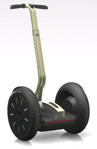 Segway i2 Anodized Black and Silver on the x2