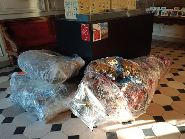 Christmas decorations in storage, Chateau de Cheverny, Loir et Cher, France. Photo by Loire Valley Time Travel.