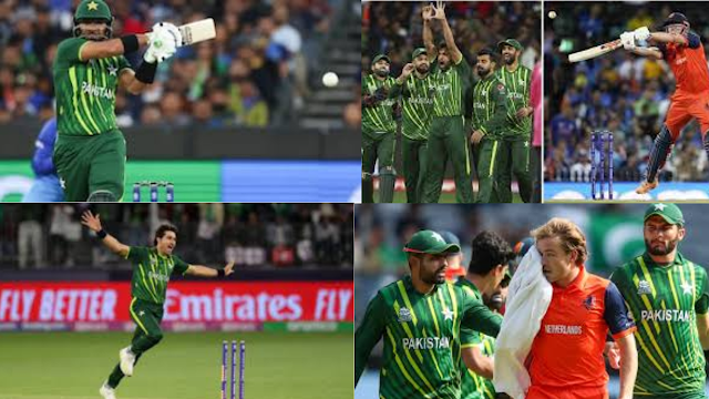 Pakistan vs Netherlands 29th Match - ICC Men's T20 World Cup 2022  Shadab Khan