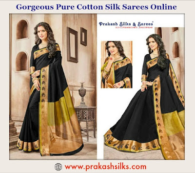 Gorgeous Pure Cotton Silk Sarees Online