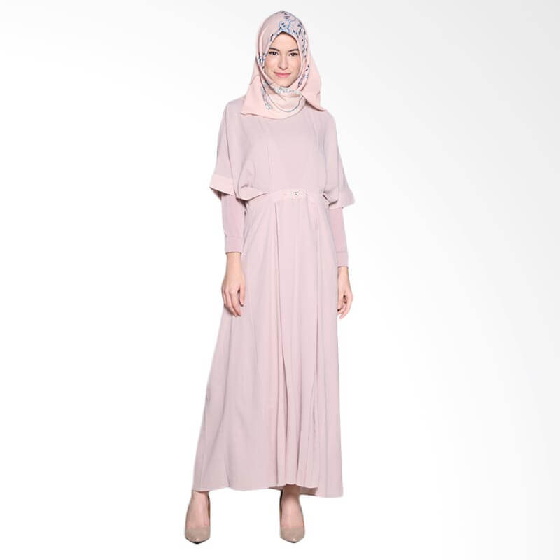 Ria Miranda Mora Dress Muslim - Dusty Pink