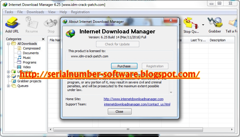 Serial Key IDM 6.25 Build 25 Full Serial Number Working