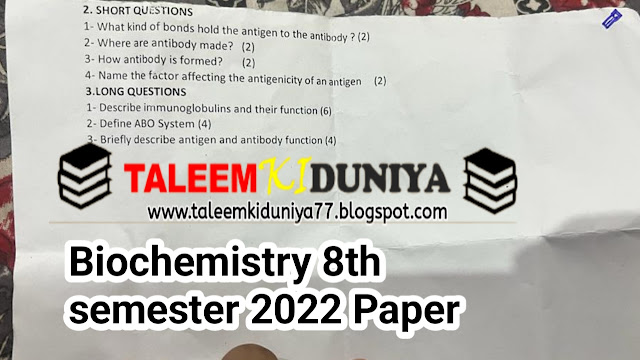 BS Biochemistry 8th Semester Papers 2022 GCUF (3)