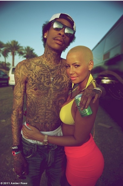 amber rose and wiz khalifa at amber rose wiz khalifa engaged. amber rose and wiz khalifa at