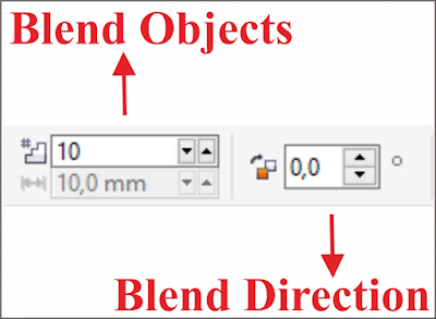 Cara menggunakan Blend Tools CorelDraw