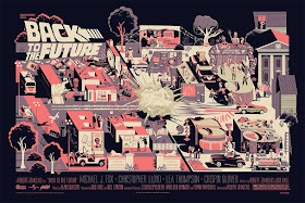 Back to the Future Screen Print by Adam Simpson x Mondo