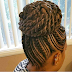 Ghana braids styled in to ponytail (braided updo with  photos )