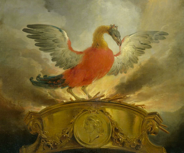 The Phoenix, Cornelis Troost oil on canvas 1720 - 1750