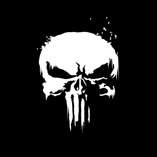 Punisher Logo Skull Dark Background