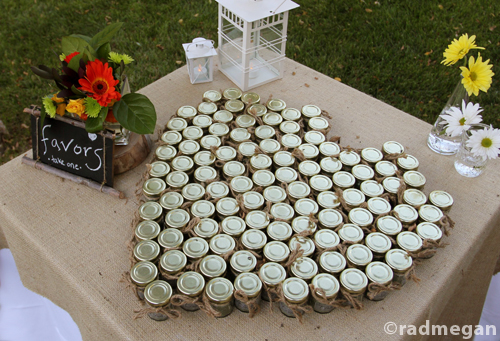 The Polaroid guest book And jars of seeds as favors The whole wedding 