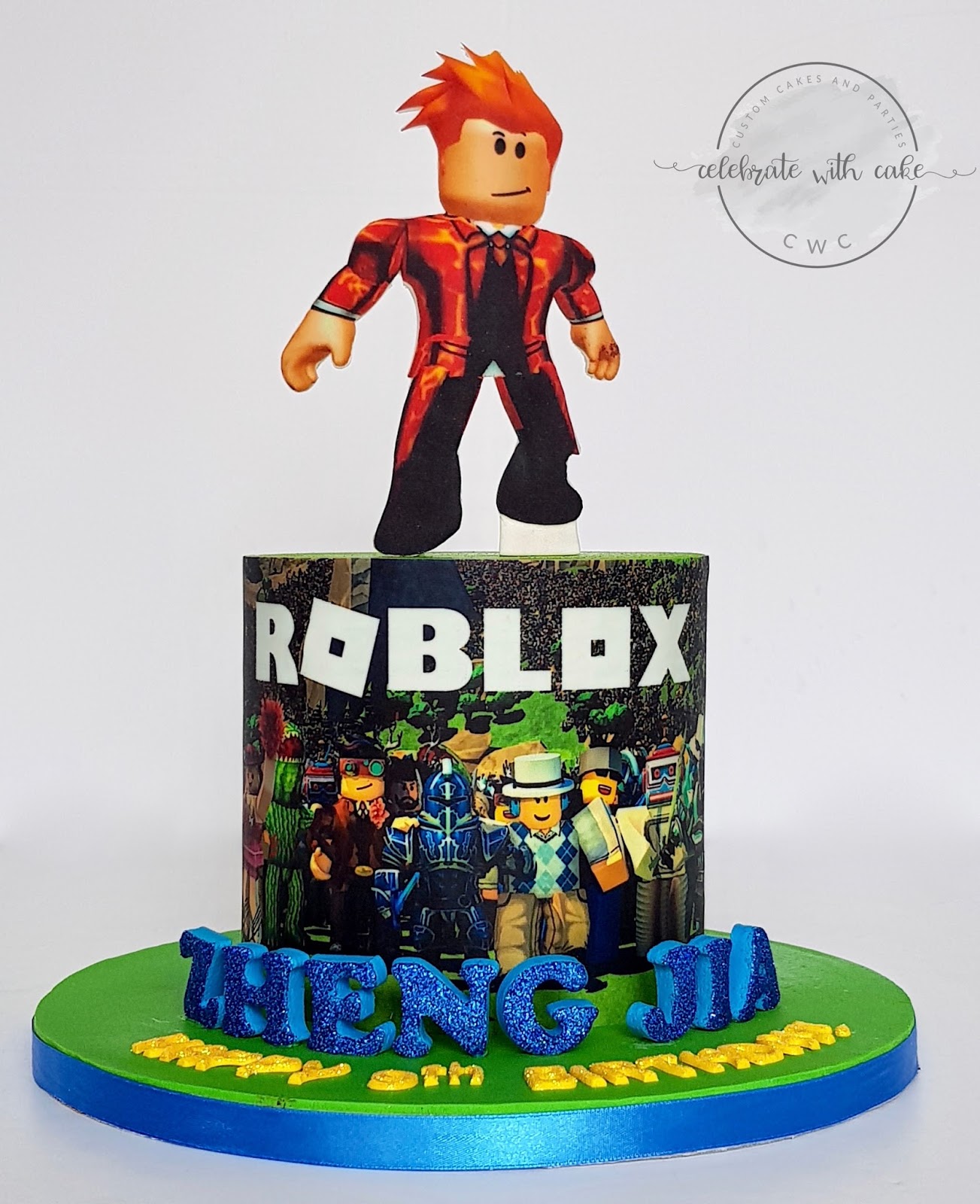 Celebrate With Cake Roblox Single Tier Cake - roblox number 9 cake