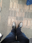 Spotted Denver Airport. Posted by Mountain Dandy at 2:05 PM (eric's shoes)