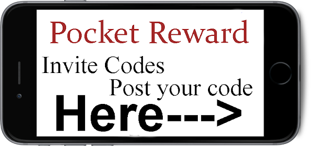 Pocket Reward App Invite Codes 2021-2022, Pocket Reward App Mobile Android and Iphone