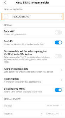 Cara setting APN Telkomsel Terbaru 2