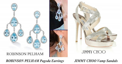 The Duchess Of Cambridge's ROBINSON PELHAM Pagoda Earrings And JIMMY CHOO Vamp Sandals
