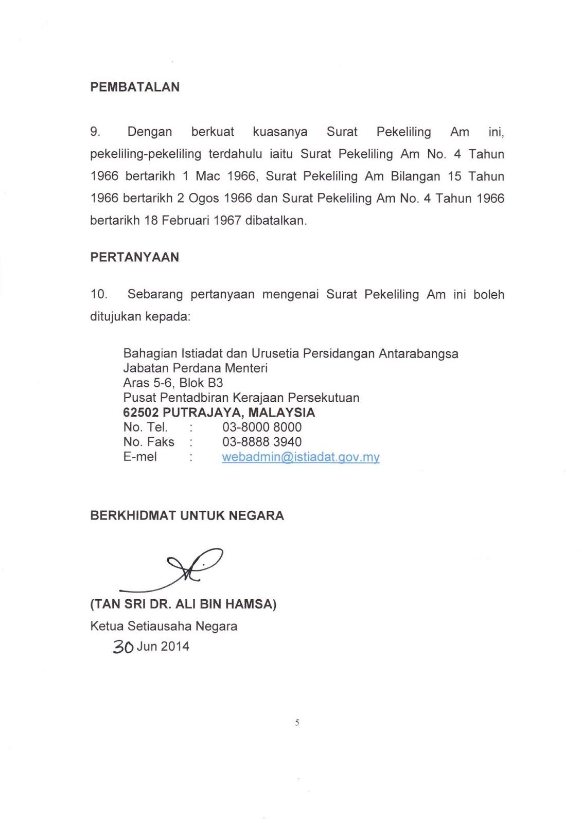 Contoh Surat Kunjungan Hormat Kepada Menteri Malaysia