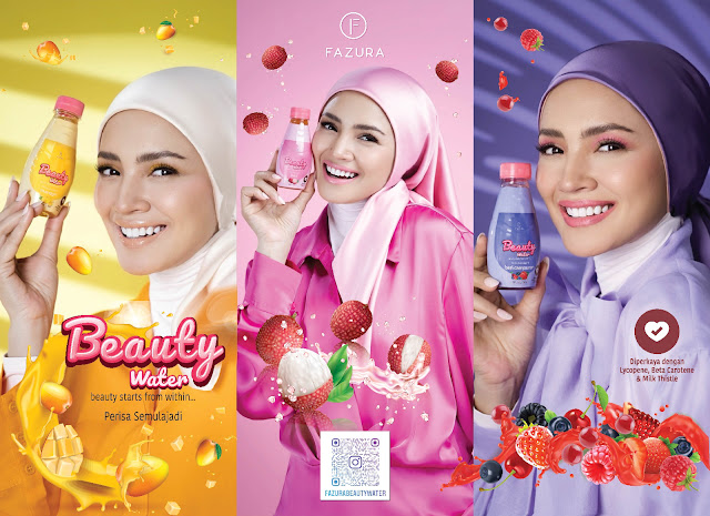 FAZURA LANCAR ‘BEAUTY WATER’ MINUMAN TANPA GULA UNTUK MENCANTIKKAN KULIT SECARA SEMULAJADI