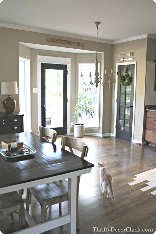 bay window in kitchen