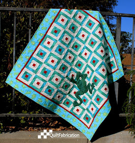 Hoppy quilt in green