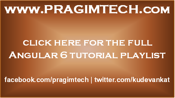 angular 6 tutorial for beginners