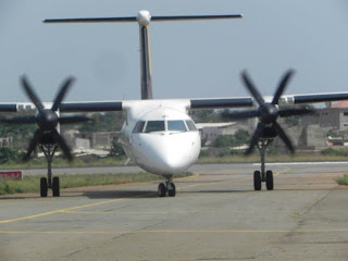 Delivery ceremony for ASKY Airlines 3 Q400s in Togo