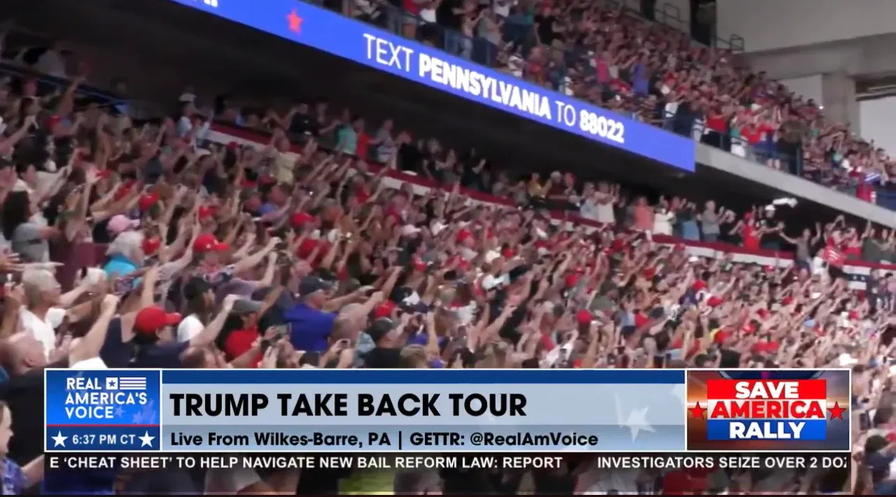 COMPARE AND CONTRAST: Trump and Biden Hold Rallies in Wilkes-Barre — TRUMP FILLS ARENA WITH OVERFLOW CROWD, Biden Can’t Even Fill High School Gym (VIDEO)