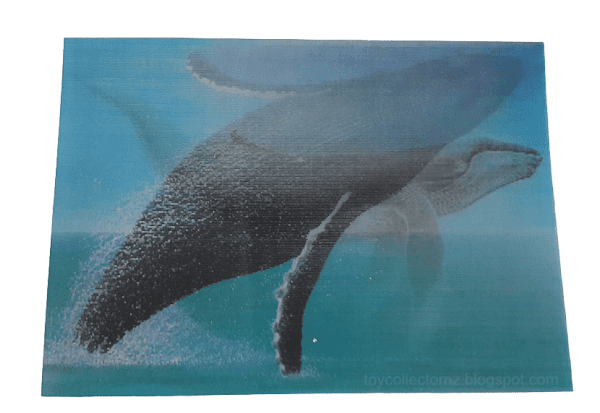 Humpback Whale Lenticular Card Number 10 of 14 cards in the series from the Caltex Collectible Cards 1995 Endangered Species of the World