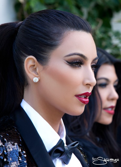 Kim Kardashian's Stunning Makeup For Her Christmas Card