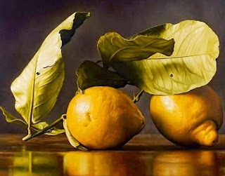 Bodegones Clasicos Oleo Frutas Limones